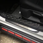 Нержавеющая сталь для T-ROC T ROC TROC 2017-2018 Накладка порога гвардии педаль отделка автомобиля Средства для укладки волос 4 шт