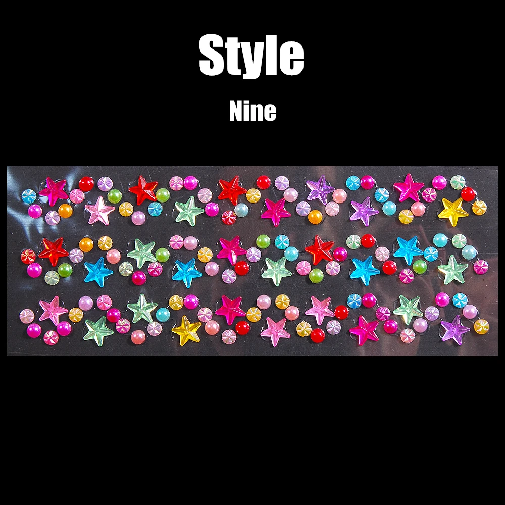 

Наклейки Hisenlee разноцветные акриловые