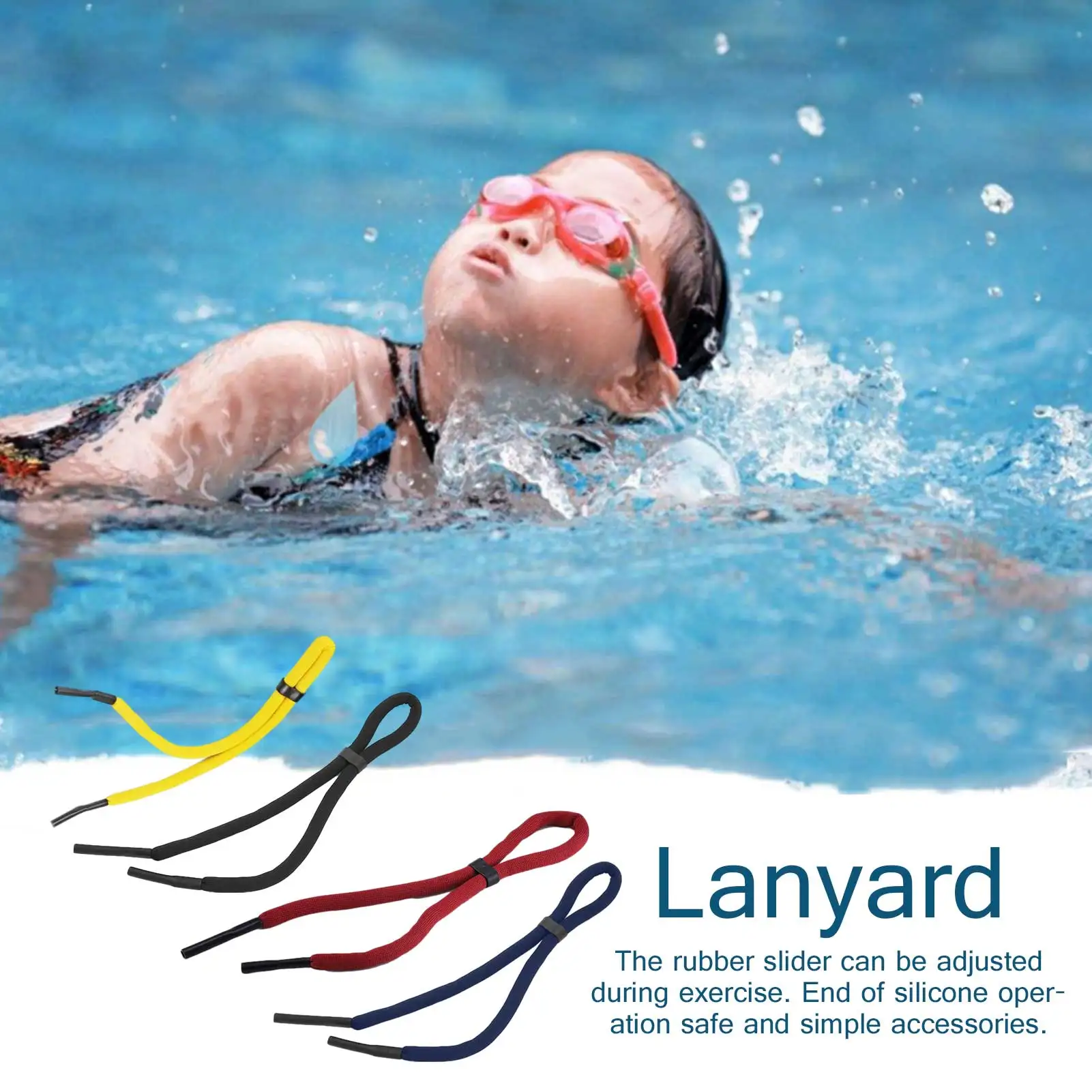 5 шт. плавательные очки веревка пены EVA Веревка Простой плавающий шнурок для очков