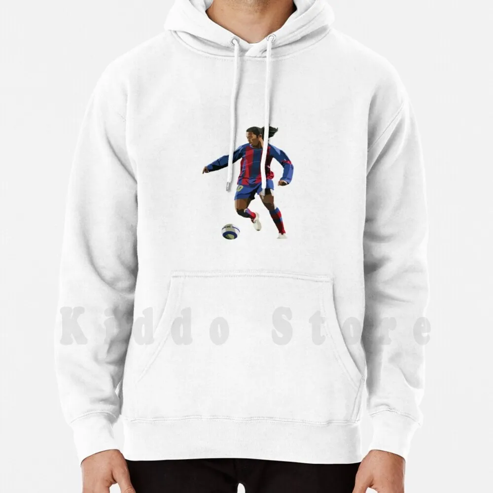 

Brazilian Legend Ronaldinho Hoodie Long Sleeve Ronaldinho Brazil Brazilian Flamengo Paris Soccer