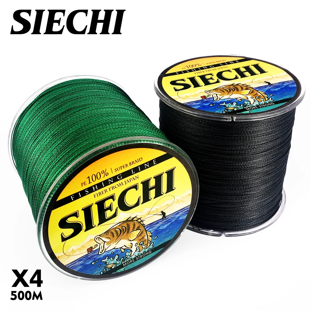 SIECHI многофиламентная рыболовная леска 500 м 547 ярдов плетеная PE для ловли карпа 12 15