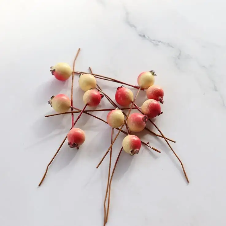 Свадебные украшения Рождественская ягода вишня 20 шт./лот Цветочные венки DIY