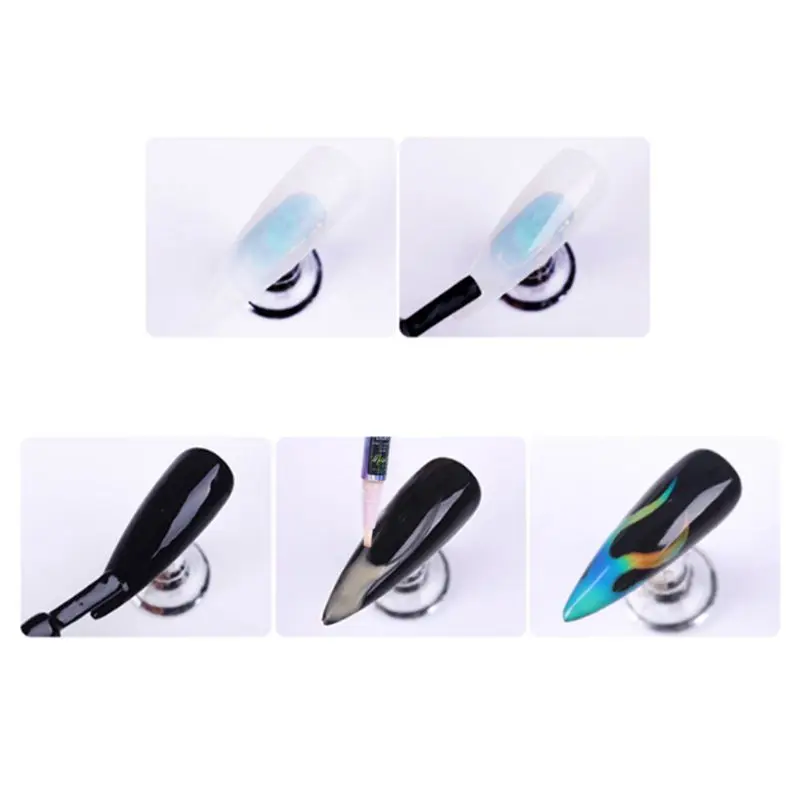 Магический сменяющий цвет жидкий набор для ногтей лак черный гель с переменным