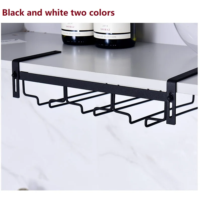 

Punch-free Wine Glass Rack Adjustable Goblet Storage Rack Goblet Wine Rack Hanging Wine Glass Holder Kitchen Storage Holder