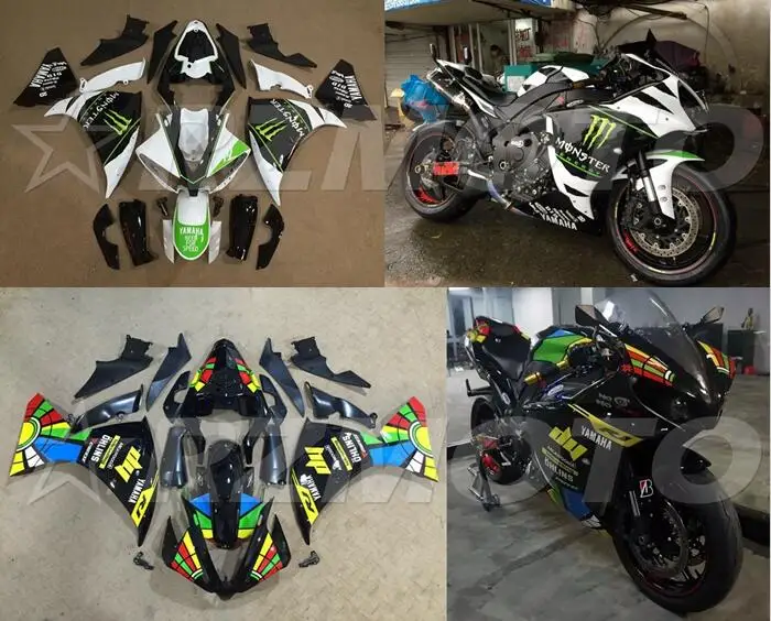 Мотоциклетный обтекатель abs комплект для Ducati 848 1098 1198 2007-2011 углеродное волокно шаблон переводная вода печать Магазин № 0130