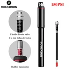 Насос для велосипеда, портативный мини-насос фунтов на квадратный дюйм, из алюминиевого сплава, аксессуары для езды