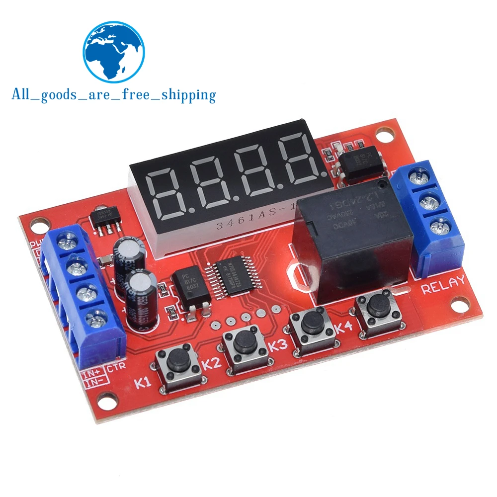 Релейный модуль с регулируемой задержкой времени постоянный ток 5 В 12 24 10 А 32