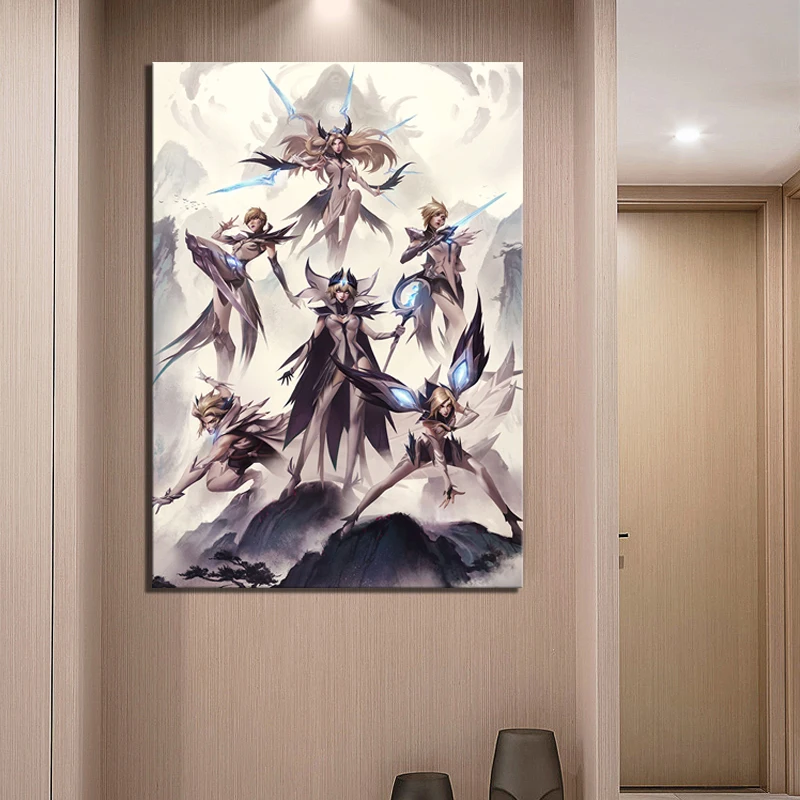 Poster Modern Home Decor League of Legends Print Game Video Canvas Painting 1 Pcs Wall Artwork Modular Picture For Living Room | Дом и сад
