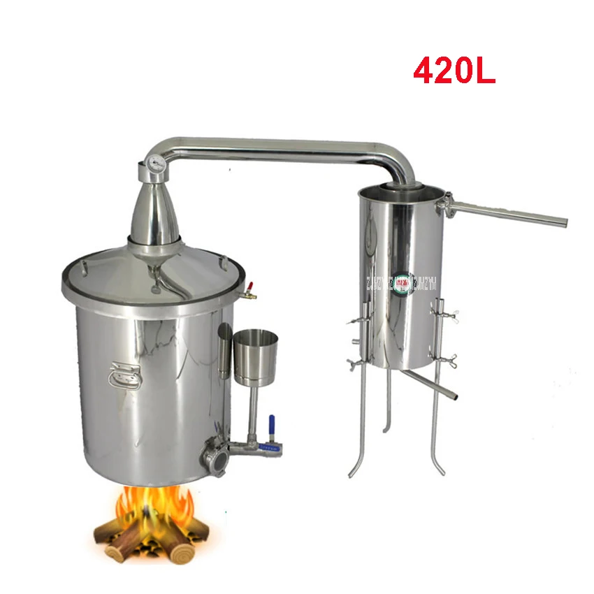 

420L Commercial 304 Stainless Steel Wine Brewing Machine Distiller Liquor Fermented Distillation Wine Making Equipment