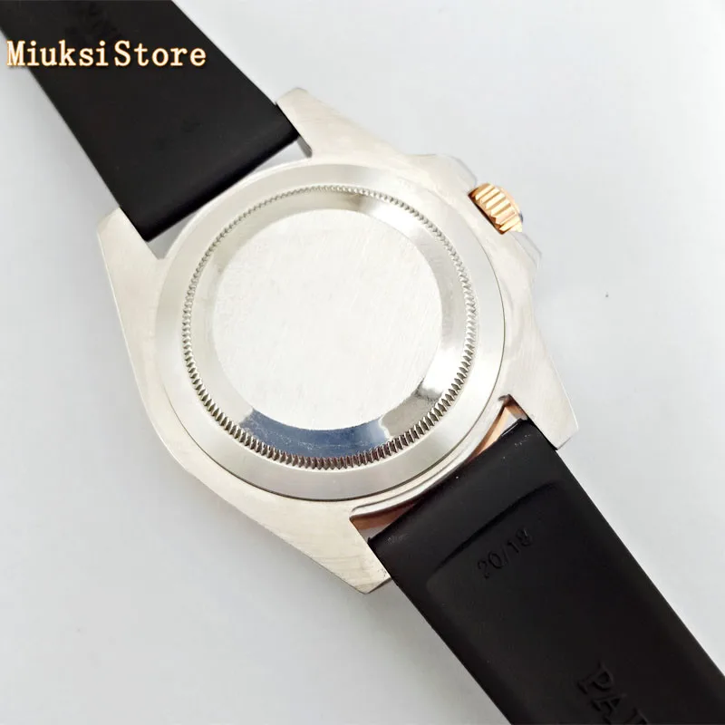 40mm Bliger mens top watches sapphire glass ceramics bezel black sterile dial GMT date window automatic watch | Наручные часы