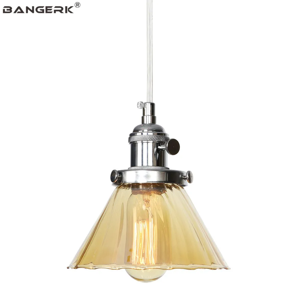 American Style Adjust Pendant Lights LED Edison Retro Hanging Lamp Loft Decor Glass Switch Dining Room Home Lighting Luminaire | Лампы и