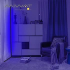 RGB светодиодная угловая Напольная Лампа для спальни, прикроватная декоративная Напольная Лампа, декоративное художественное украшение для гостиной, комнасветильник атмосферный стоячий светильник