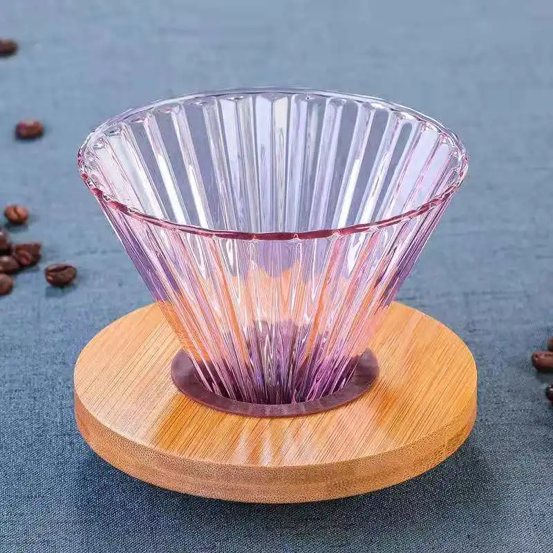 Розовый Кофейник стеклянный v60 фильтр для холодного заваривания, капельница, бариста, инструменты многоразового использования, чайник для кофе, капельный кухонный набор, портафильтр для эспрессо - Цвет: Розовый