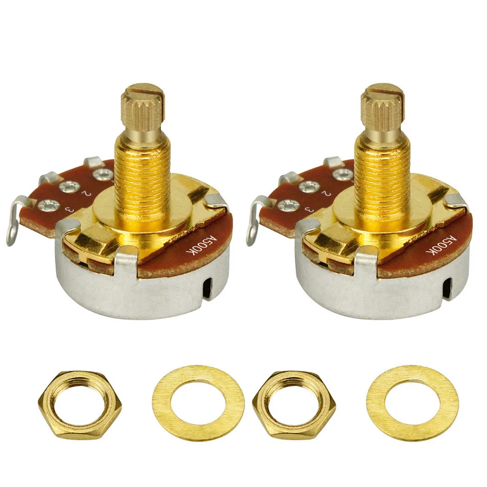 a500k b500k amp ersatz teile welle potentiometer ton volumen musical keil bass wirkung elektrische gitarre einstellbare langlebige free global shippin