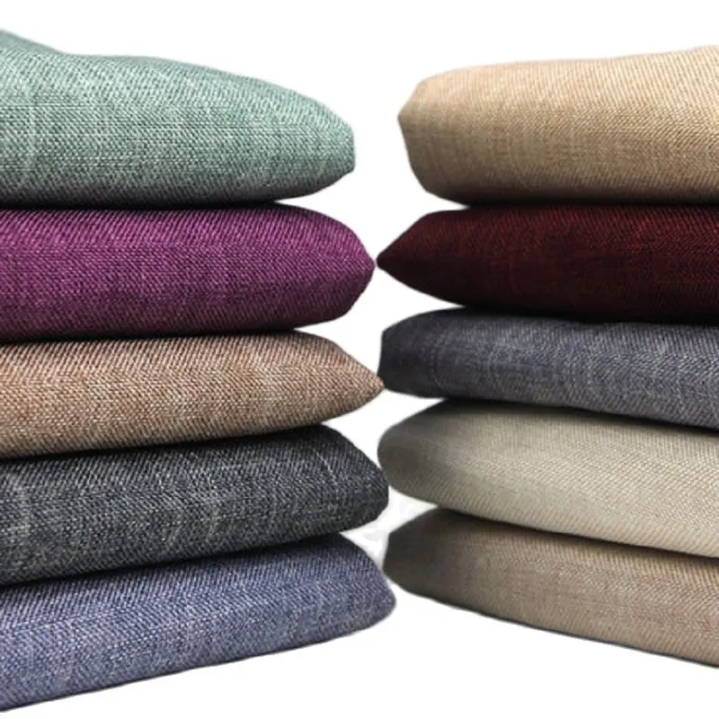 

Thickening coarse linen sofa fabric material plain solid color diy sofa set pillow cushion car covers soft bag cloth
