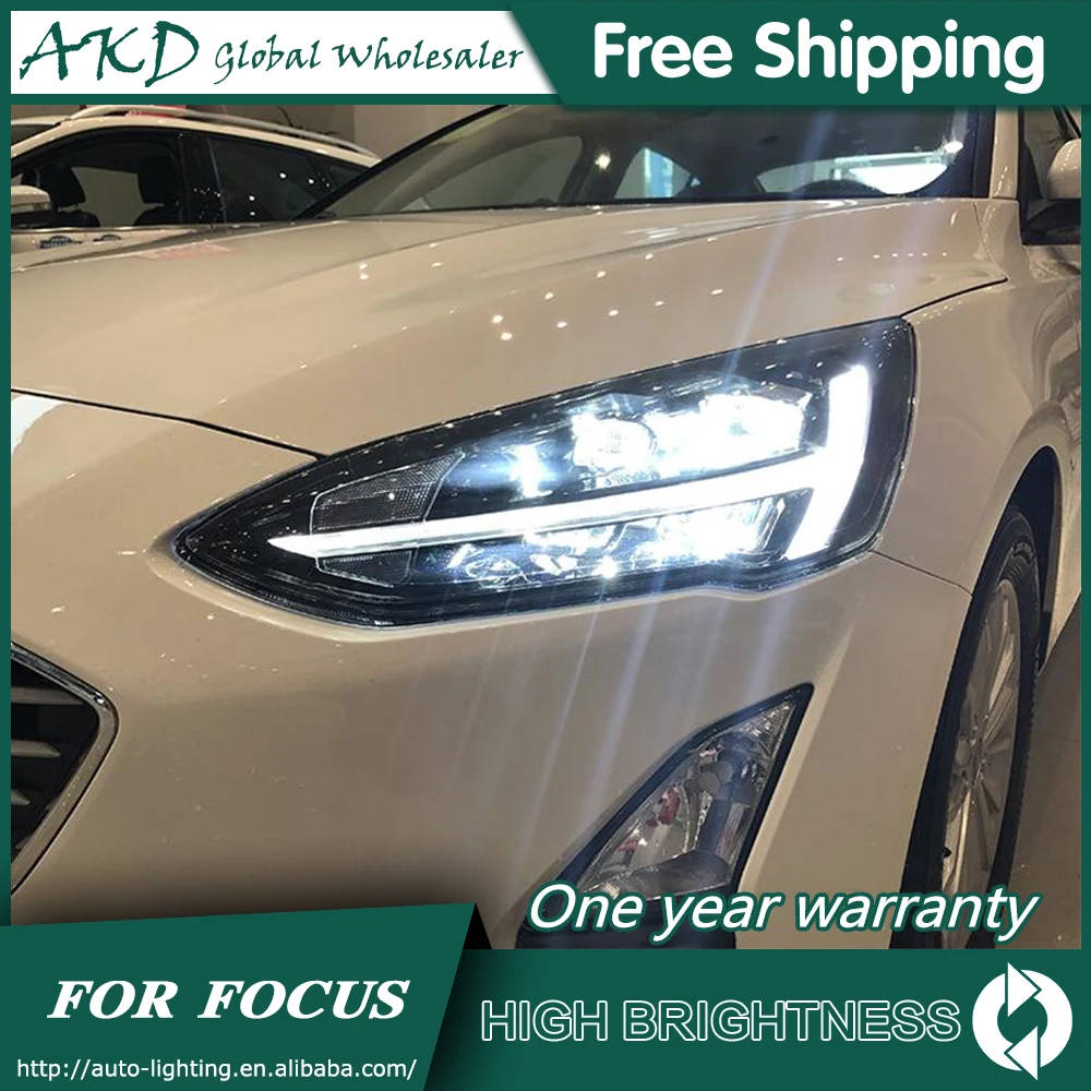 Фары для автомобиля 2019 Ford Focus5 DRL дневные ходовые огни Головной фонарь