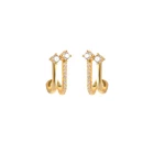 Romad реальные 925 пробы серебряные серьги-гвоздики в виде Винтаж геометрической формы Циркон Серьги для Для женщин Bling пирсинг pendientes Aretes W5