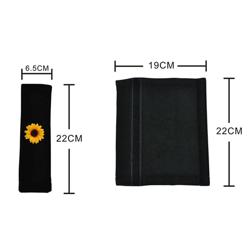 Комплект чехлов на автомобильные сиденья зимний чехол руль с принтом подсолнуха