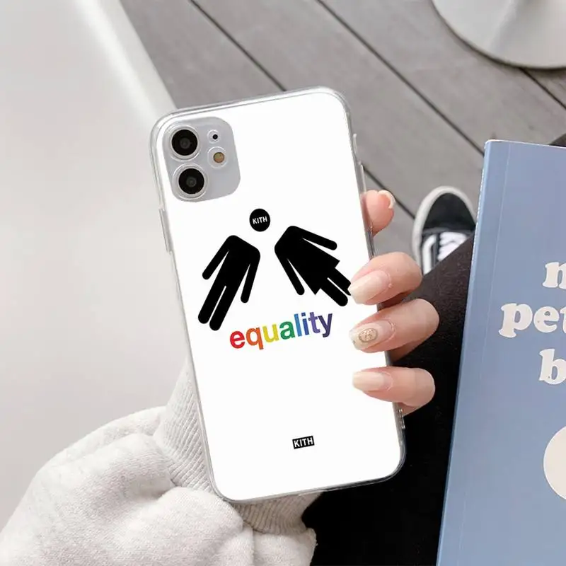 

Fashion Brand Kithy Phone Case For Iphone11 12 Pro Max SE 2020 6s 7 8 Plus X Xs Max Xr Transparent Soft Silicone Cover