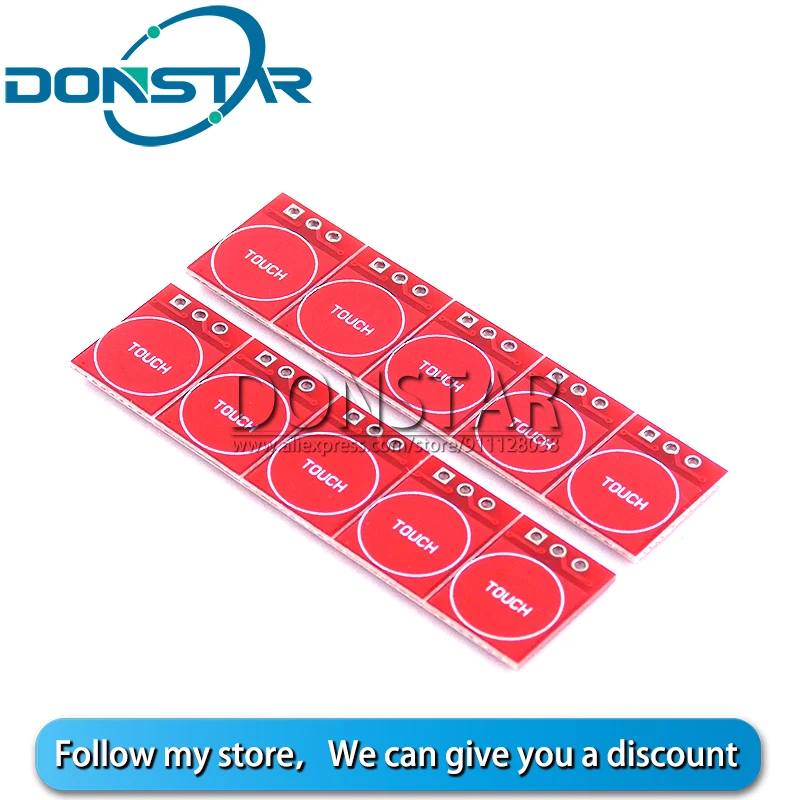 10 шт. TTP223 сенсорный кнопочный модуль самоблокирующийся/не блокирующийся