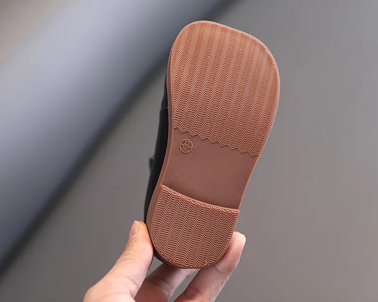 

2021 Spring New Children's Genuine Leather Single Shoes Princess 1-3 Years Old Children's Flats Shoes White Black Color