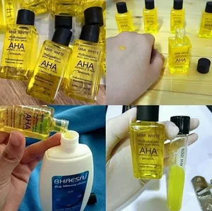 10x белая отбеливающая усилительная Сыворотка для отбеливания и осветления кожи AHA 30 мл