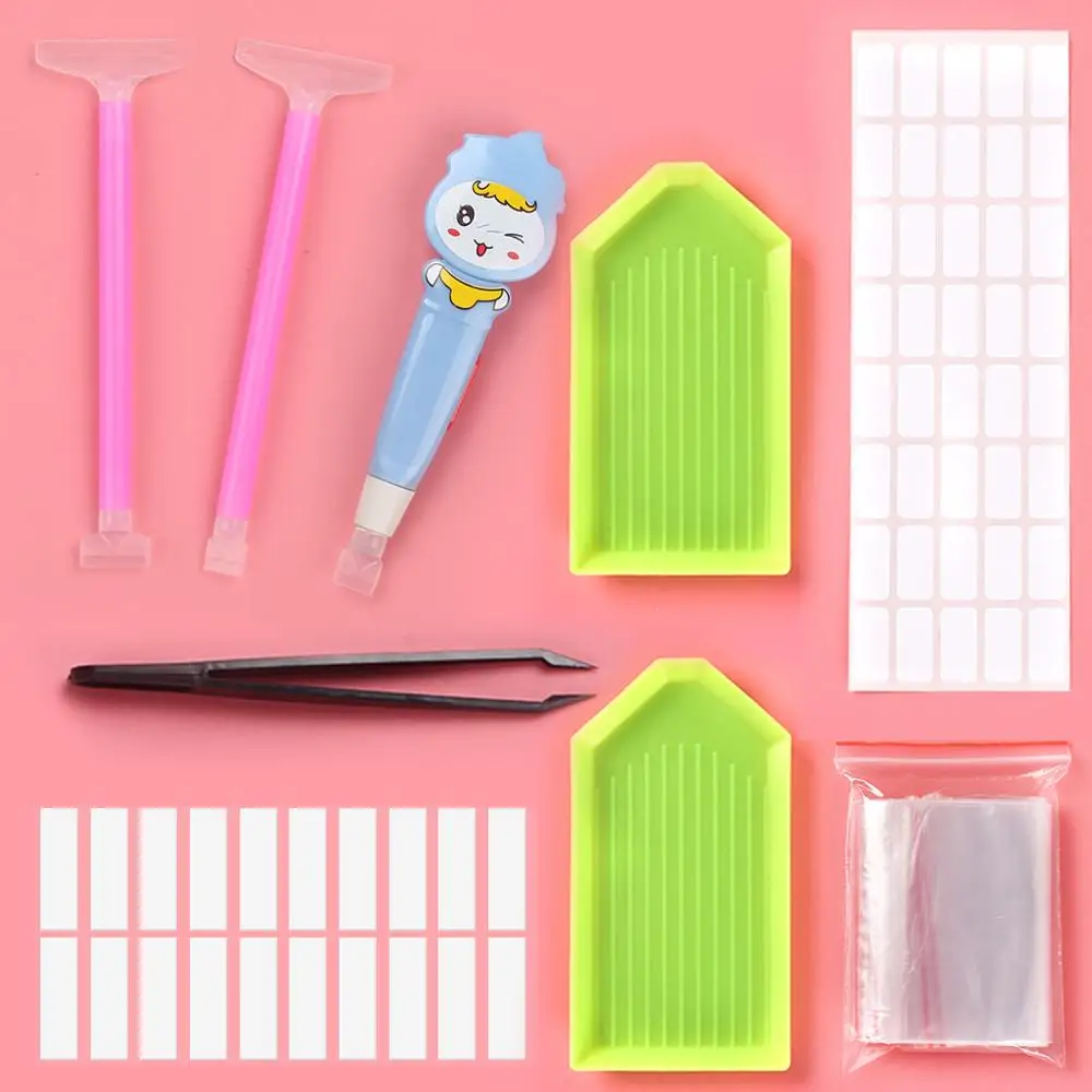 Светло-зеленый DIY инструмент липкая дрель чистая линейка алмазные аксессуары для рисования 5D Nouveaute DIY мозаика вышивка крестиком вспомогательные инструменты - Цвет: Светло-зеленый