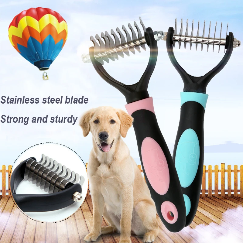 

Hair Removal Comb Pet Dog Cat Open Knot Rake Knife Dogs Cleaning Removal Comb Stainless Steel Massage Pet Grooming Products