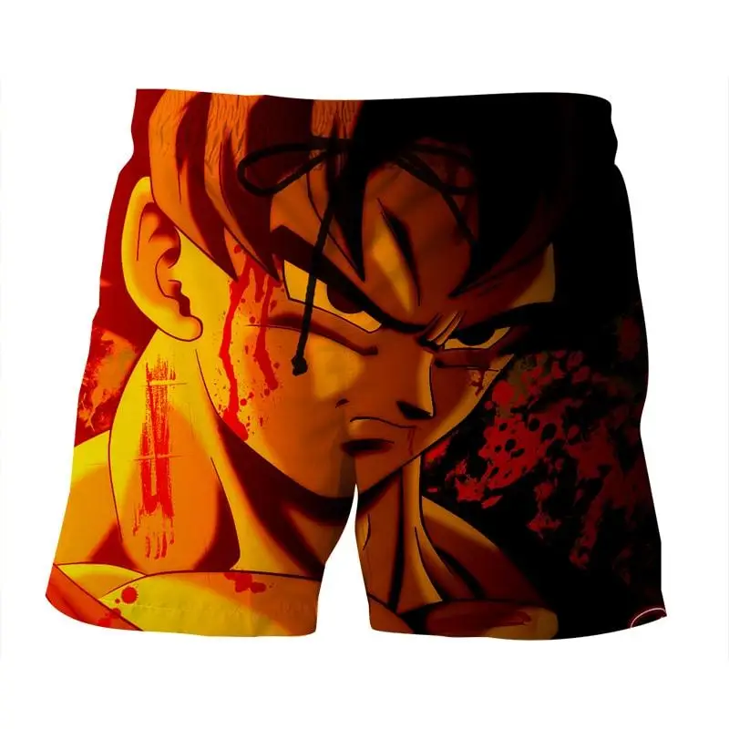 Облако Для мужчин с коротким 3D аниме шорты свободного кроя вуконг Пляжные