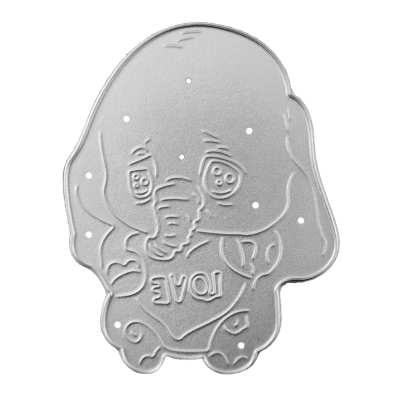 

Heart Elephant Metal Cutting Dies Stencil Scrapbooking DIY Album Stamp Paper Card Mold Embossing Decoration Craft