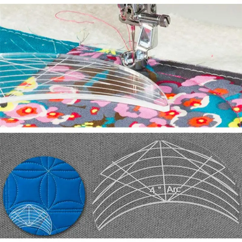 

6 piece quilting template, free movement acrylic quilting template, quilting frame, quilting ruler, new sewing machine model set
