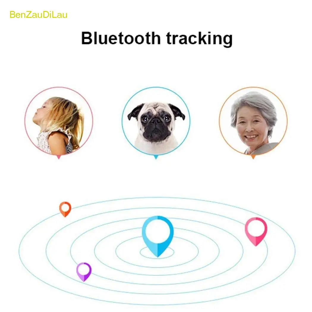 Автомобильный мини Bluetooth gps трекер для детей, домашних животных, бумажник, ключи, сигнализация, локатор, устройство поиска в реальном времени, смарт-трекеры, аксессуары