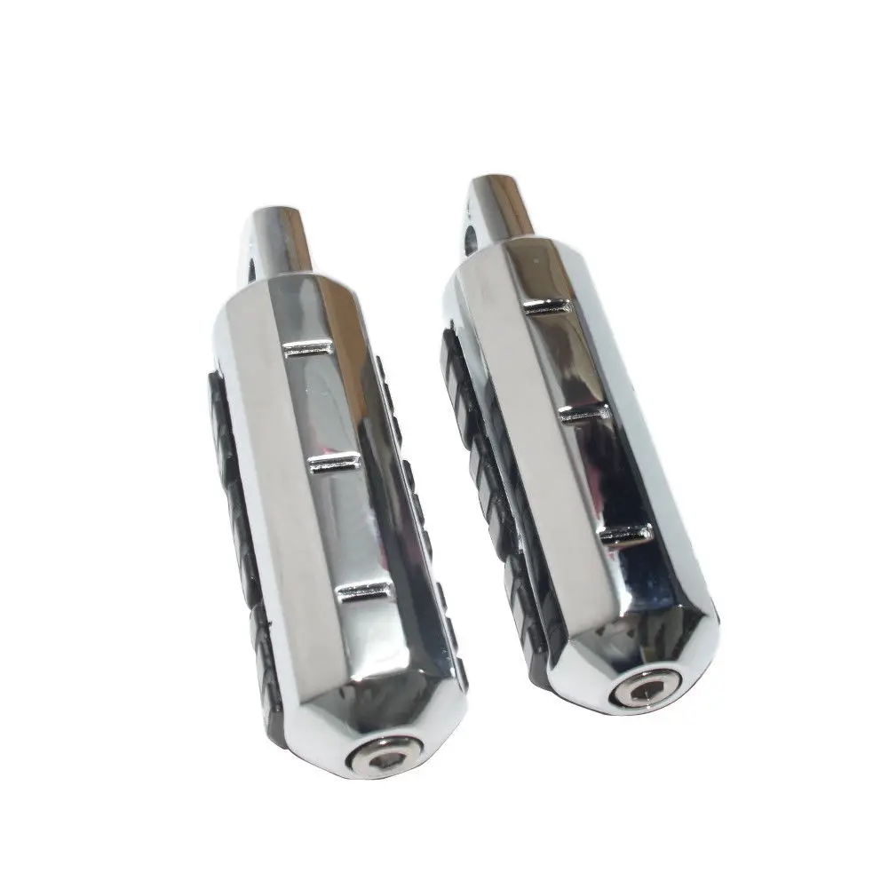 Male Mount Motorcycle Rubber Footrest Footpegs Floorboard For Harley Iron XL 883 1200 Street 750 500 Touring Custom Dyna Softail