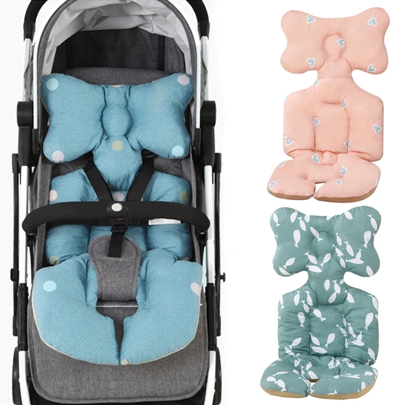 

Baby Stroller Seat Cushion Pram Chair Cotton Pad Breathable Stroller Highchair Mat Cover Newborn Protective Pads Baby Accessory
