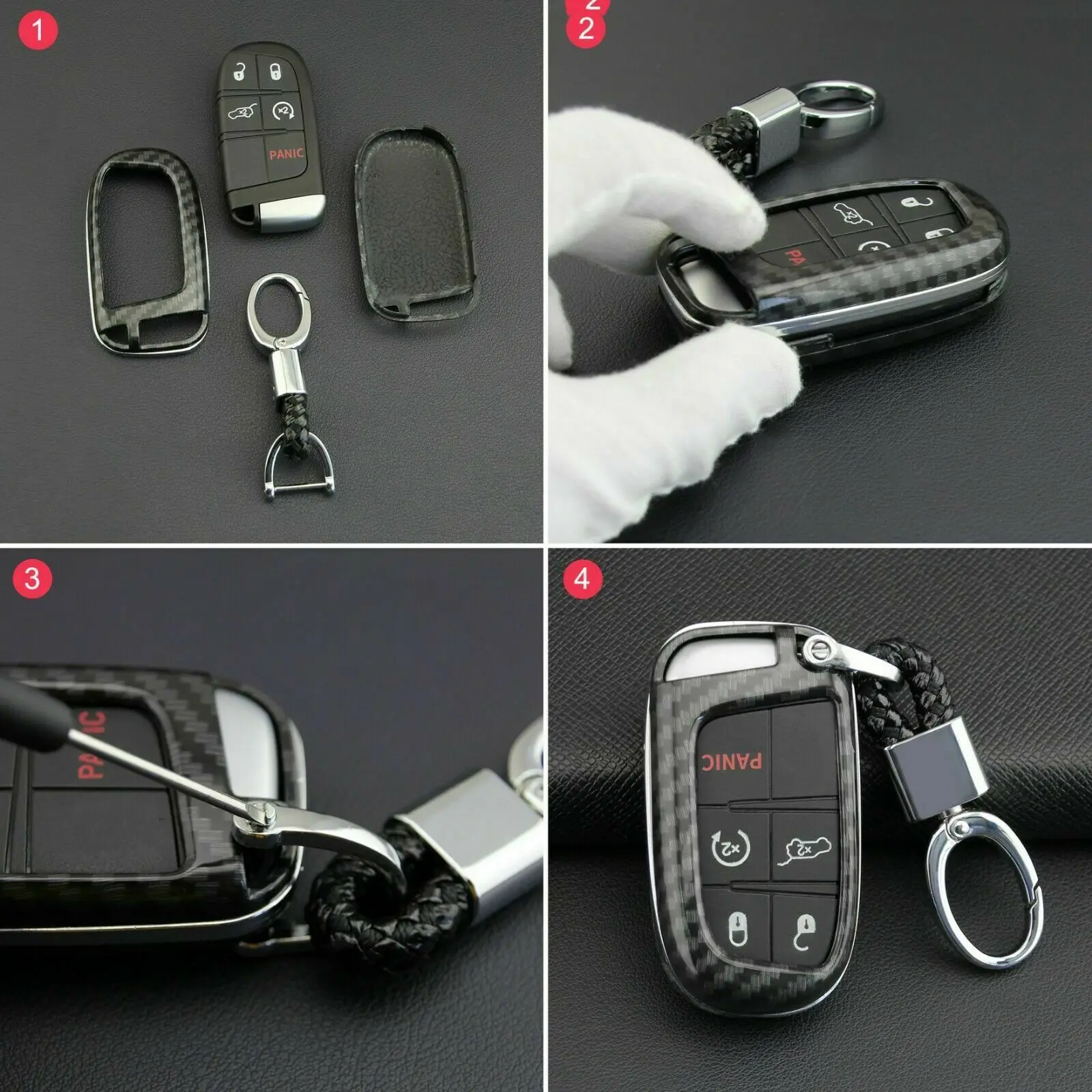 Чехол для автомобильного ключа FOB чехол Chrysler 300 Для Dodge Durango Jeep Grand|Ключ от авто| |