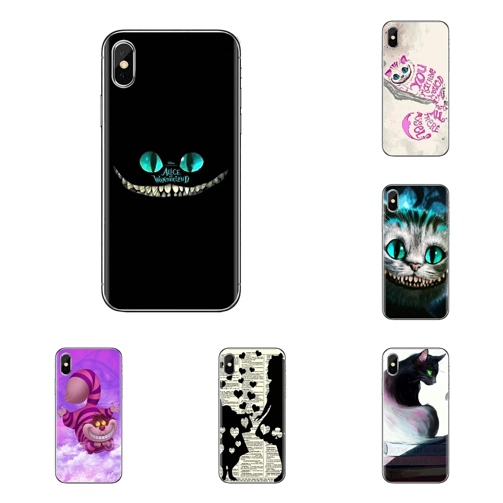 Cheshire Cat alice in wonderland For Xiaomi Mi3 Samsung A10 A30 A40 A50 A60 A70 Galaxy S2 Note 2 Grand Core Prime Soft Skin Case |