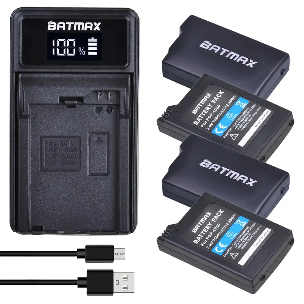 4x3 6 В 3600 мАч батарея Akkus + LED USB зарядное устройство для Sony PSP 1000 PlayStation