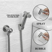 brushed portable bidet sprayer 304 stainless steel toilet bidet faucet cold bathroom shattaf valve jet set enema shower for ass