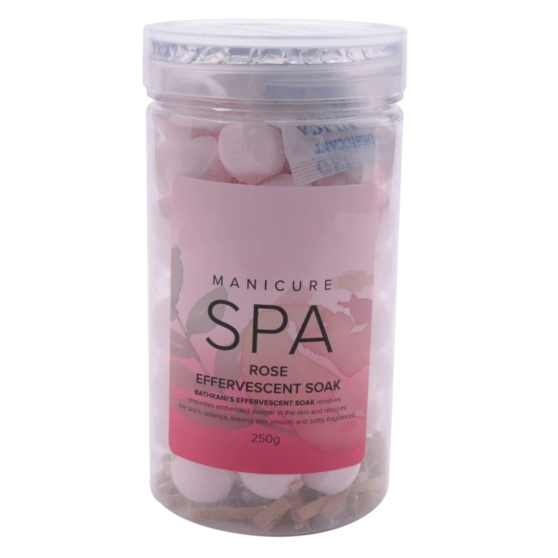 

Nail Manicure SPA Effervescent Soak Ball Remove Dead Skin Cuticles Moisturizing Tender Skin Helps Prepare For The Manicure(Rose)