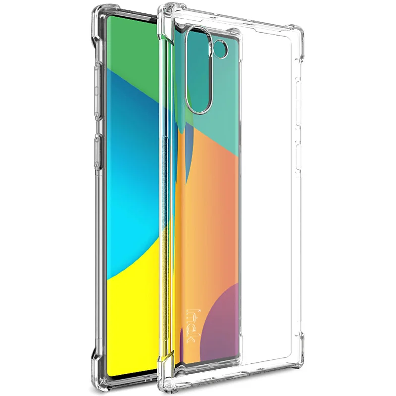Чехол IMAK Airbag ДЛЯ samsung Galaxy Note 10 Plus, мягкий ТПУ Силиконовые прозрачные чехлы