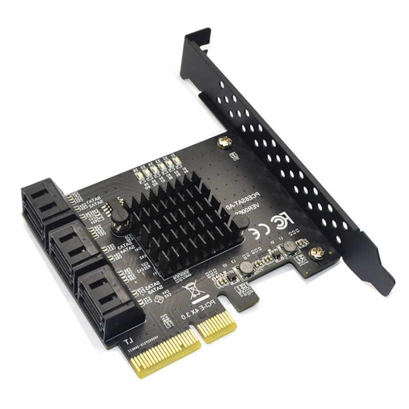 

6 Гбит/с SATA 3,0 на PCI-E контроллер карта 6 портов SATAIII Pcie Расширенная карта PCI Экспресс адаптер конвертер