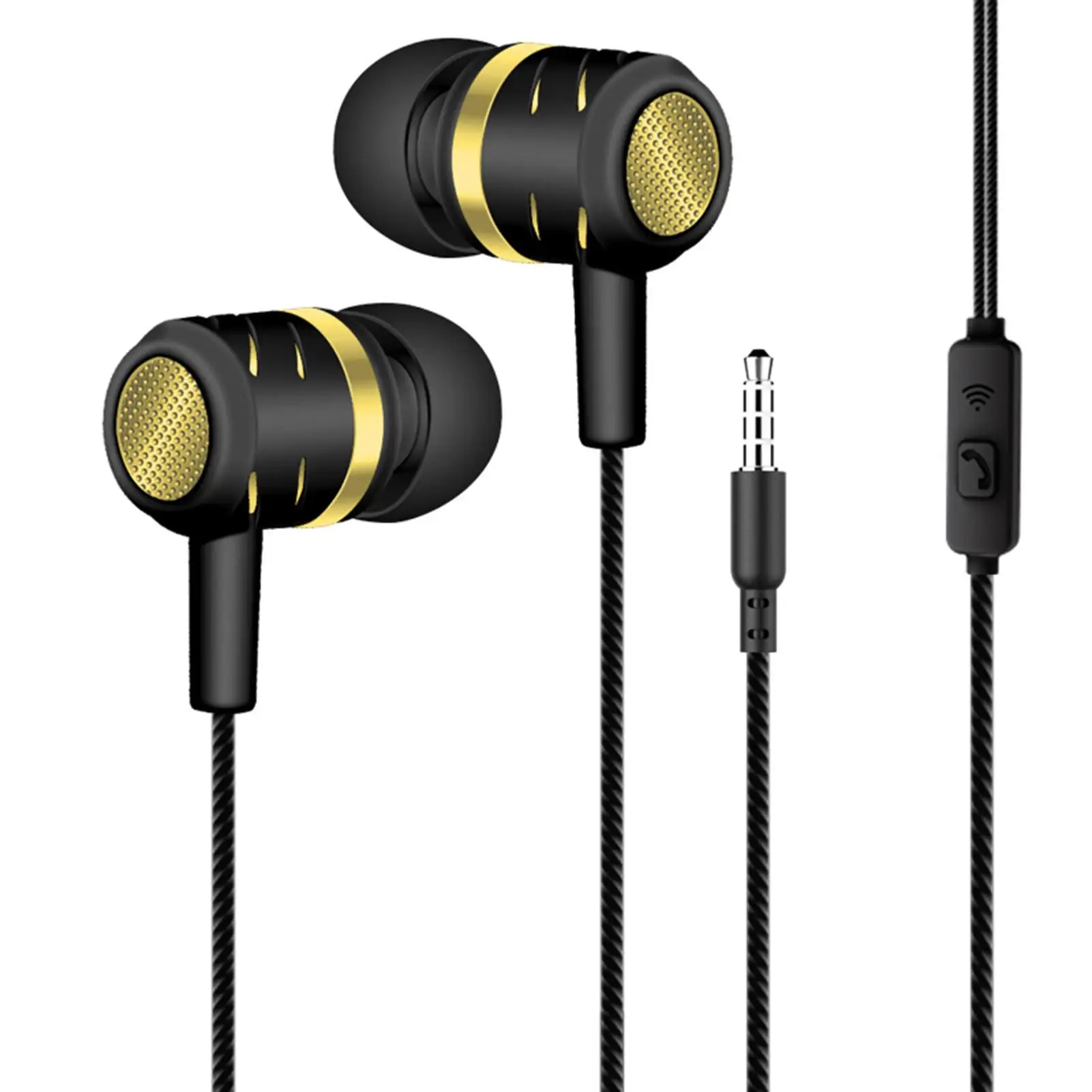 

3.5mm Universal Wired Music Headsets Earbuds Earphone Stereo Gaming Earphones With Micphone For iPhone Xiaomi Huawei