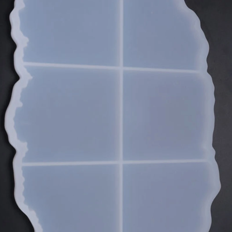 

1 Pcs Epoxy Resin Molds Silicone Interlocked Coaster Molds & 1 Set Tray Mold Platter Molds with 4 Handles