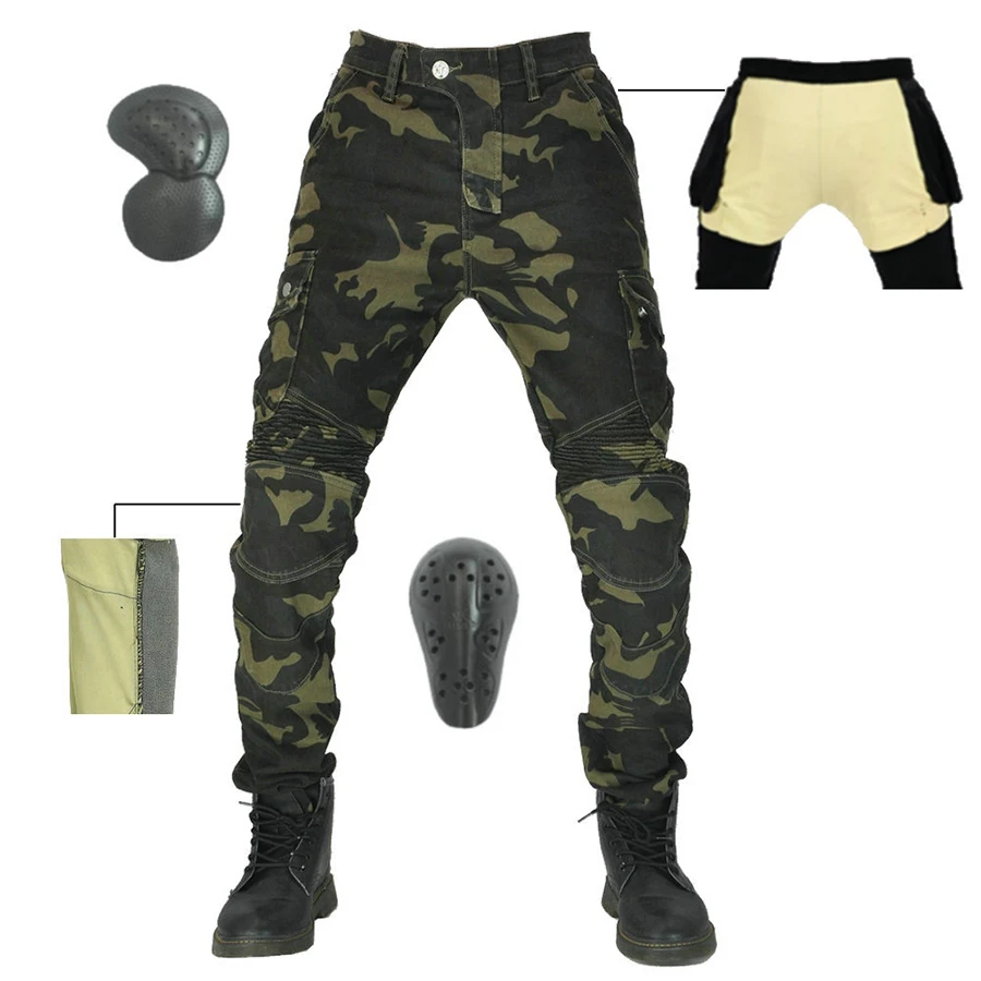 Уличные мотоциклетные джинсы утепленные кевларовые защитное снаряжение