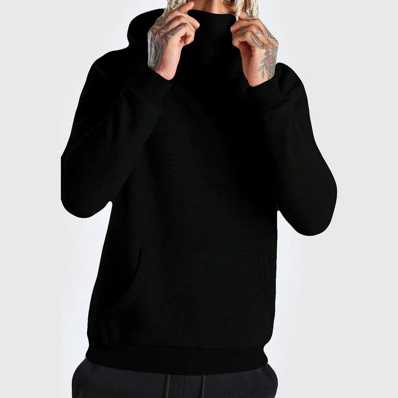 

2021 Men Mask Long Sleeved Hoodie Men Streetwear Large Hip Hop Sweatshirts Tops Gym Hooded Hombre Men's Clothing Streetwear