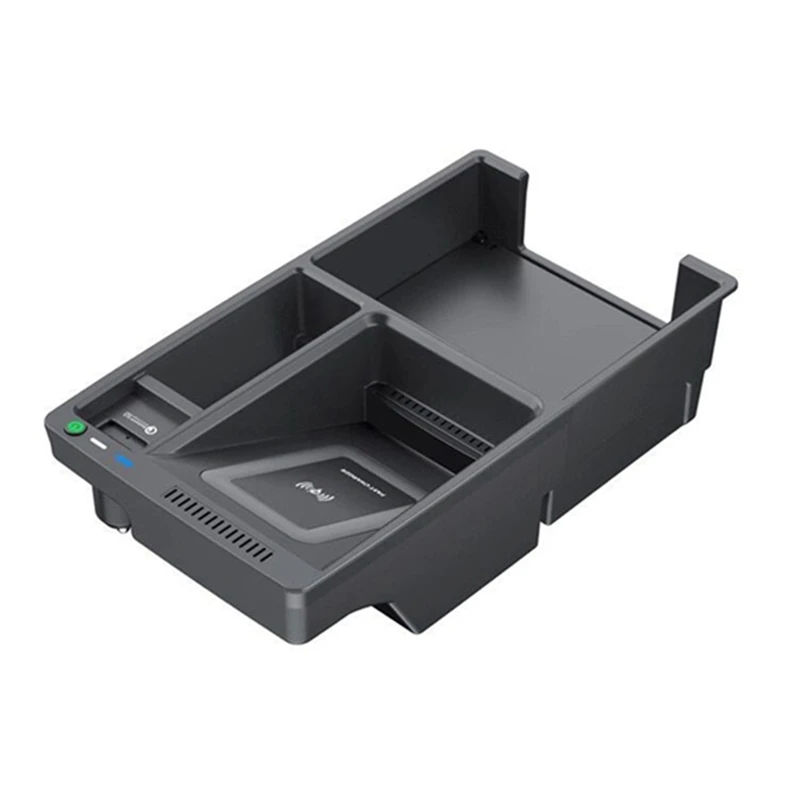 

AU04 -15W Car Wireless Charger Fast Charging Mobile Phone Charging Holder for- A4 A4L A5 S4 S5 B9 2017-2021