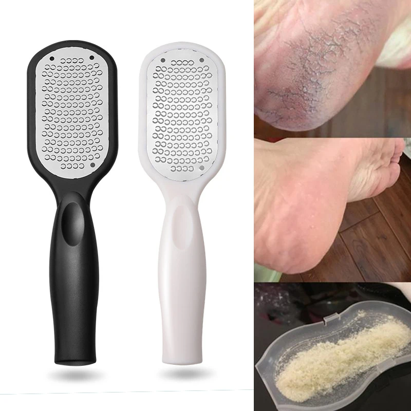 

Pedicure Foot File Callus Remover Stainless Steel Foot Scraper Portable Rasp Colossal Foot Grater Scrubber Pro for Wet/Dry Feet