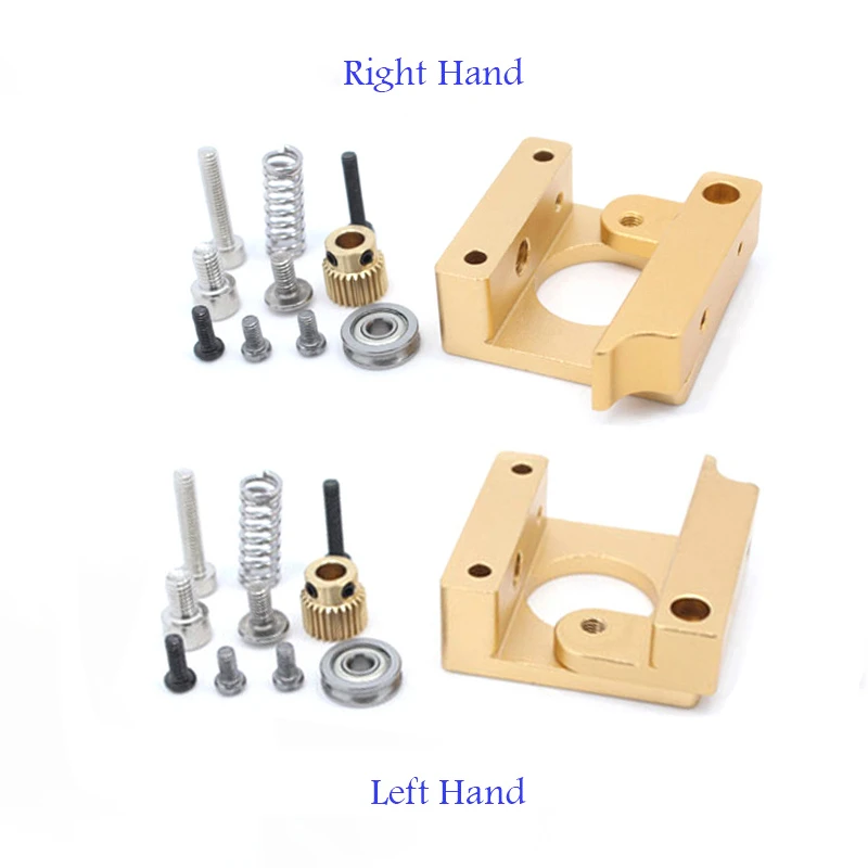 

MK8 Extruder Aluminum Alloy Block Extrusion Right Left Hand DIY Accessories Kit For 1.75mm Filament Extrusion 3D Printers