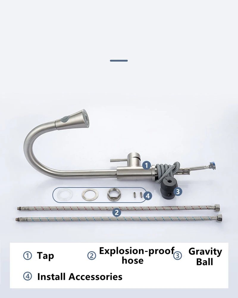 

360 Degree 304 Swivel Kitchen Faucet Aerator Adjustable Dual Mode Sprayer Filter Diffuser Water Saving Nozzle Faucet Connector