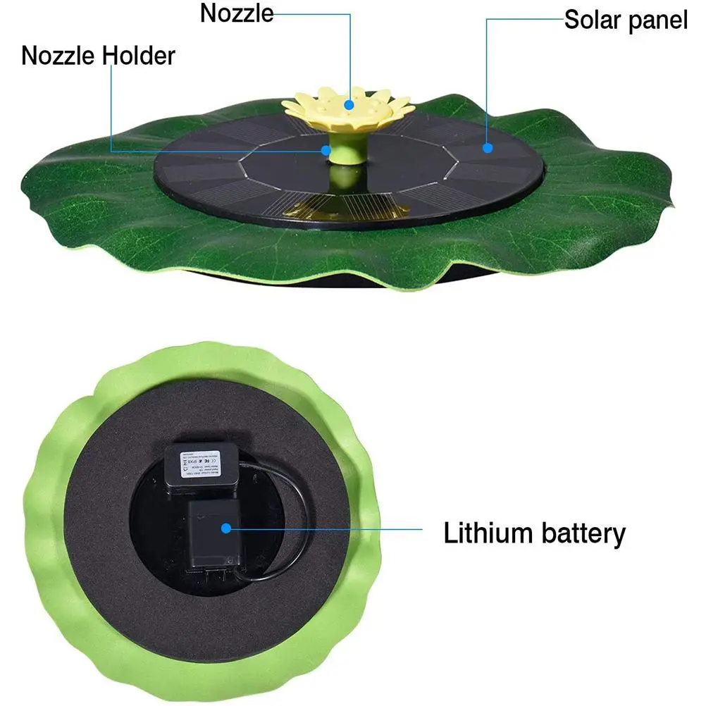 Новый солнечный фонтан открытый водяной насос Солнечный плавающий для пруда
